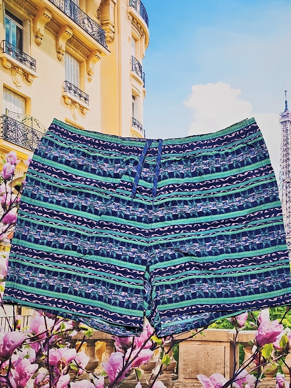 Alpine Design Men's Blue and Green Swim Trunks XL New